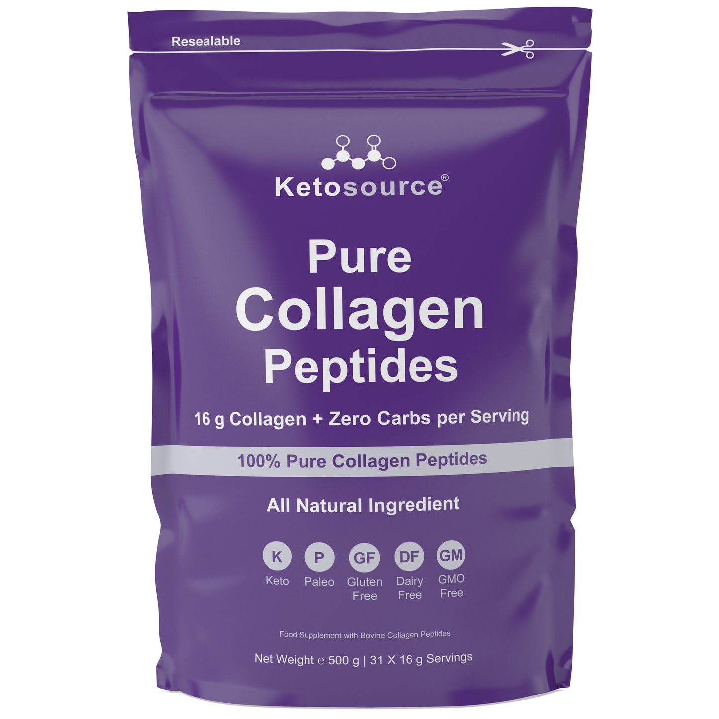Case of 10 x Ketosource Pure Collagen Peptides