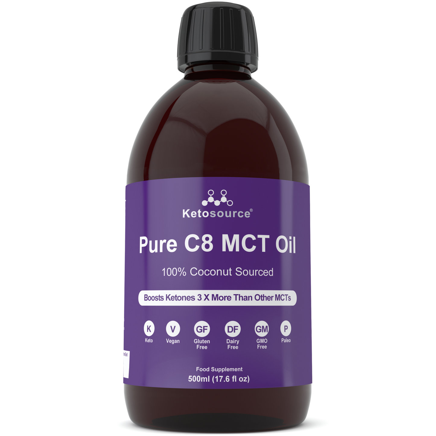 Caja de 24 aceites MCT C8 puros | 500ml