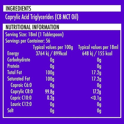 Caja de 54 x aceite puro C8 MCT | 100ml