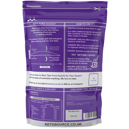 Caja de 10 x Ketosource Acacia Pura (500g)