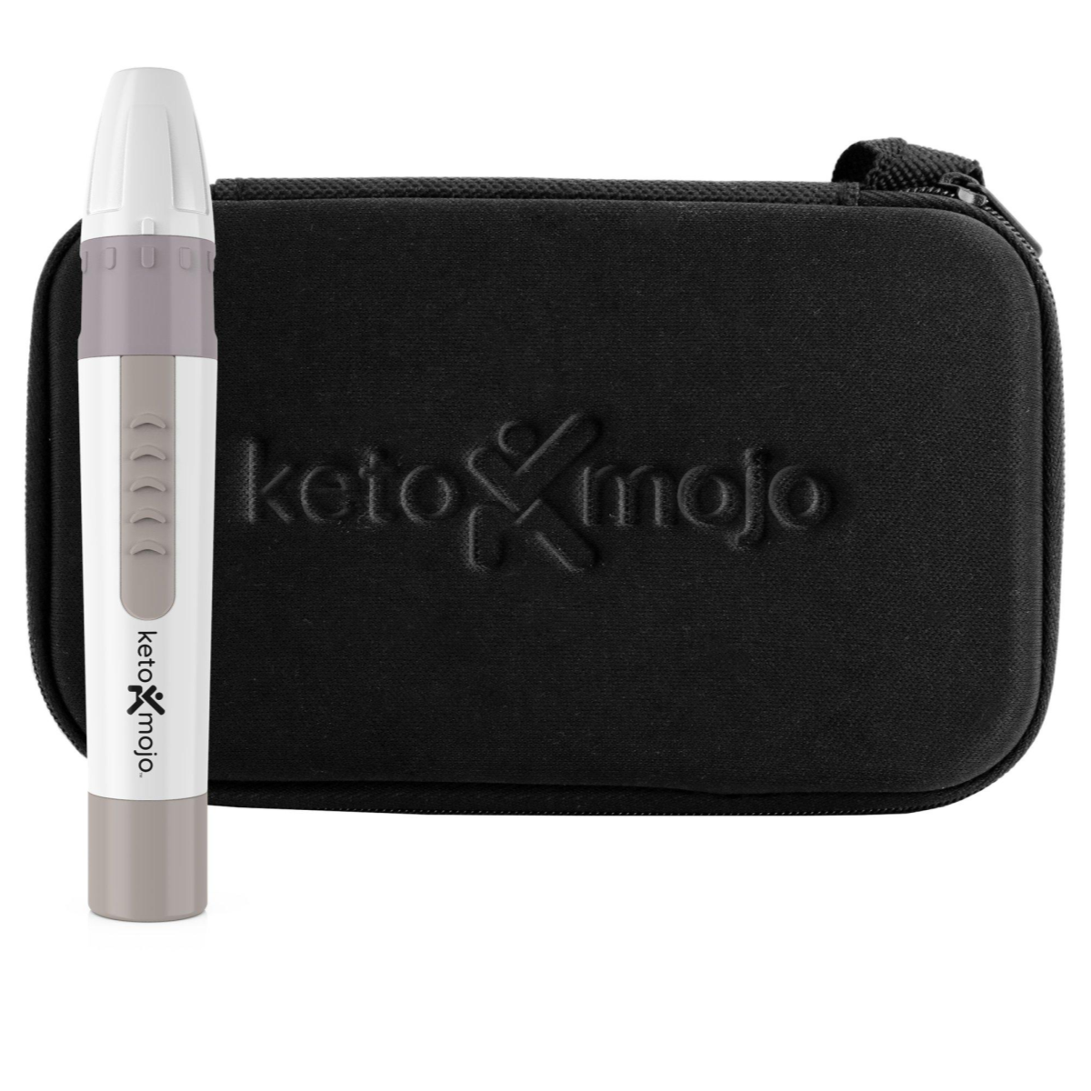 KETO-MOJO GK+ Kit de prueba Bluetooth de glucosa y cetona + aplicación  gratuita para el manejo de cetosis y diabetes. 20 tiras de análisis de  sangre